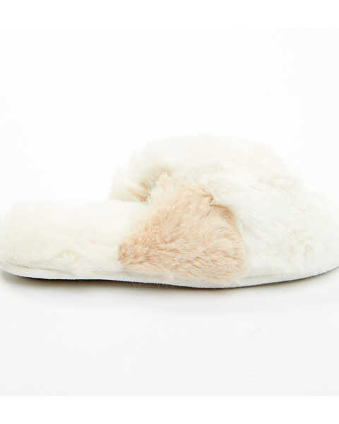 Image #2 - Idyllwind Women's Aspen Cream Faux Fur Slippers, Cream, hi-res