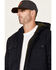 Image #2 - Lucky Brand Workwear Men's Sherpa Lined Hooded Canvas Chore Coat, Navy, hi-res