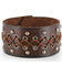 Moonshine Spirit Men's Wide Leather Cuff, Brown, hi-res