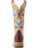 Image #3 - Ariat Women's Frontier Danielle Western Boots - Broad Square Toe, Brown, hi-res
