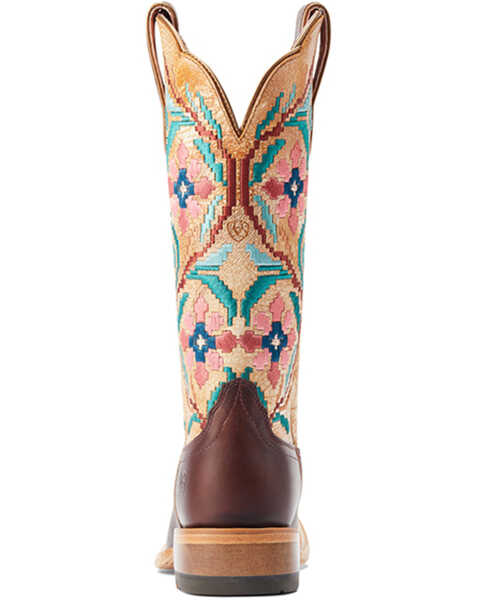 Image #3 - Ariat Women's Frontier Danielle Western Boots - Broad Square Toe , Brown, hi-res
