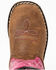 Image #6 - Shyanne Infant Girls' Top Western Boots - Round Toe, Brown/pink, hi-res