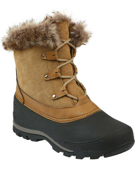 Northside Women's Fairfield Insulated Winter Snow Boots - Round Toe, Brown, hi-res