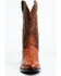 El Dorado Men's Exotic Full-Quill Ostrich Skin Western Boots - Medium Toe, Cognac, hi-res