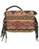 Image #1 - American West Women's Southwestern Tapestry Fringe Crossbody Bag, Red, hi-res