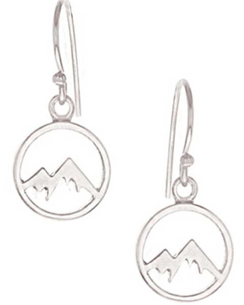 Image #1 - Montana Silversmiths Women's Mountain Majesty Charm Earrings, Silver, hi-res
