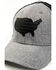 Image #2 - Howitzer Men's States Patch Mesh Back Trucker Cap, Heather Grey, hi-res