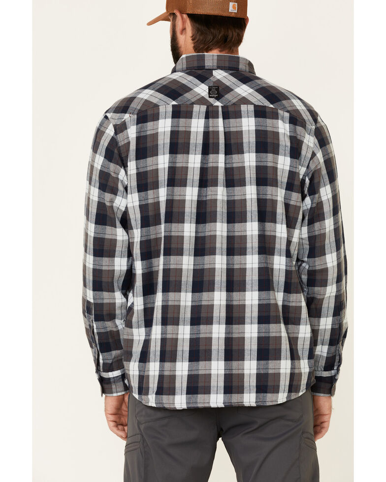 ATG™ by Wrangler Men's All Terrain Cabernet Plaid Long Sleeve Western Flannel Shirt , Red, hi-res