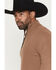 Image #2 - Cody James Black 1978™ Men's Parker Solid 1/4 Zip Pullover Sweater, Camel, hi-res