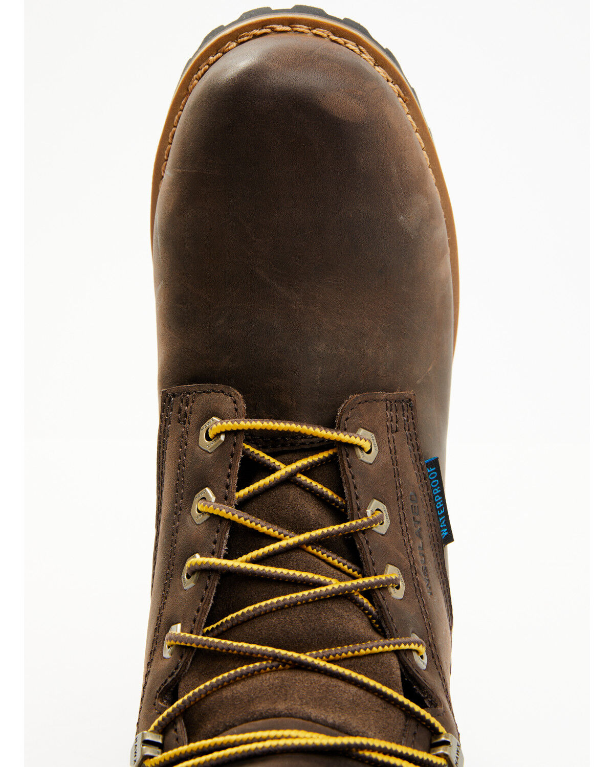 Image #6 - Hawx Men's Waterproof Insulated Logger Work Boots - Composite Toe, Brown, hi-res