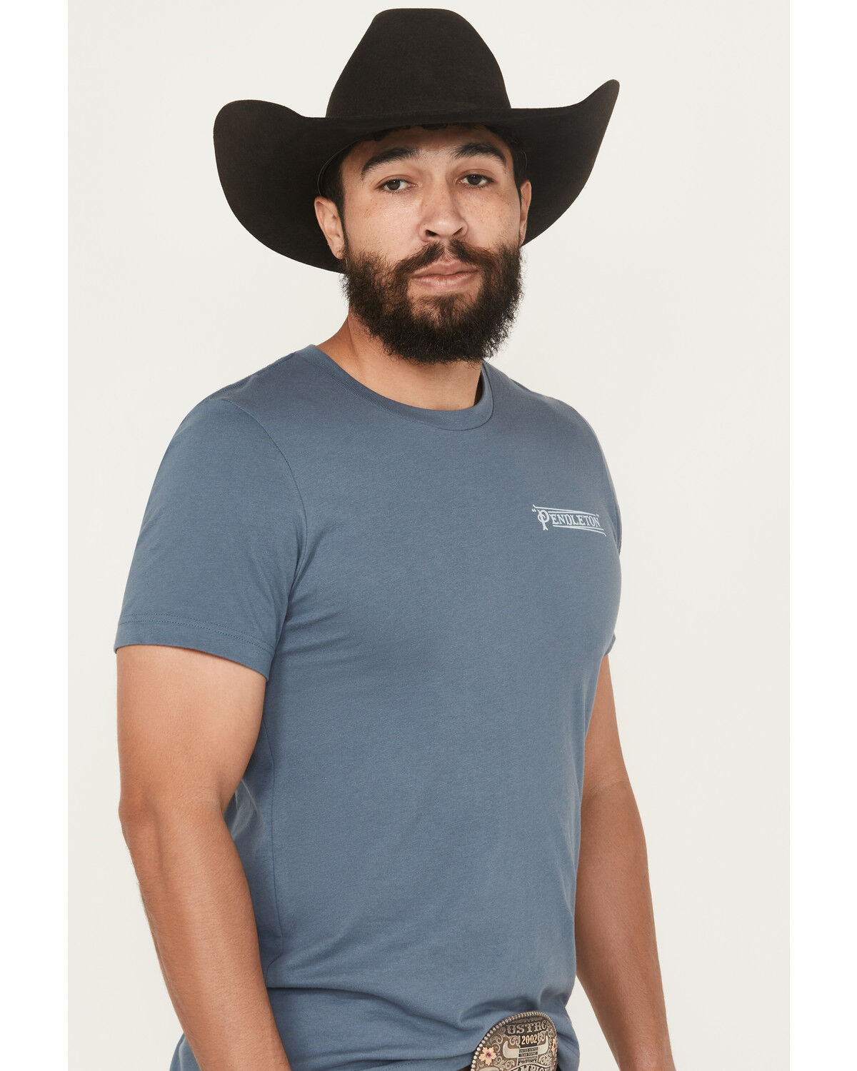 Image #3 - Pendleton Men's Geo Logo Short Sleeve Graphic T-Shirt, Slate, hi-res