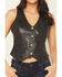 Image #3 - Idyllwind Women's Josephine Button-Down Leather Vest, Black, hi-res