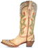 Image #3 - Corral Women's Saddle Cactus Embroidery Western Boots - Snip Toe, Tan, hi-res