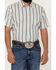 Image #3 - Cody James Men's Gunsmoke Dobby Striped Button-Down Short Sleeve Western Shirt, Cream, hi-res
