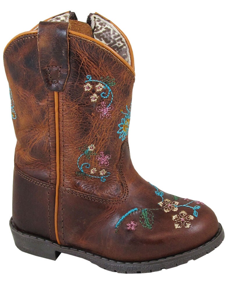 Smoky Mountain Toddler Girls' Florence Western Boots Round Toe Sheplers