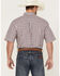 Image #4 - George Strait By Wrangler Men's Plaid Short Sleeve Button Down Western Shirt , Red, hi-res