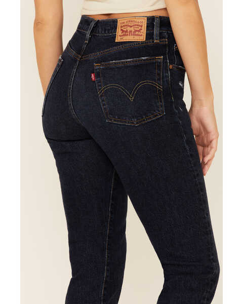 Levi's Women's 501 Authentic Cropped Jeans, Blue, hi-res