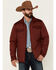 Image #1 - Kimes Ranch Men's Boot Barn Exclusive Solid Skink Zip-Front Quilted Jacket , Burgundy, hi-res