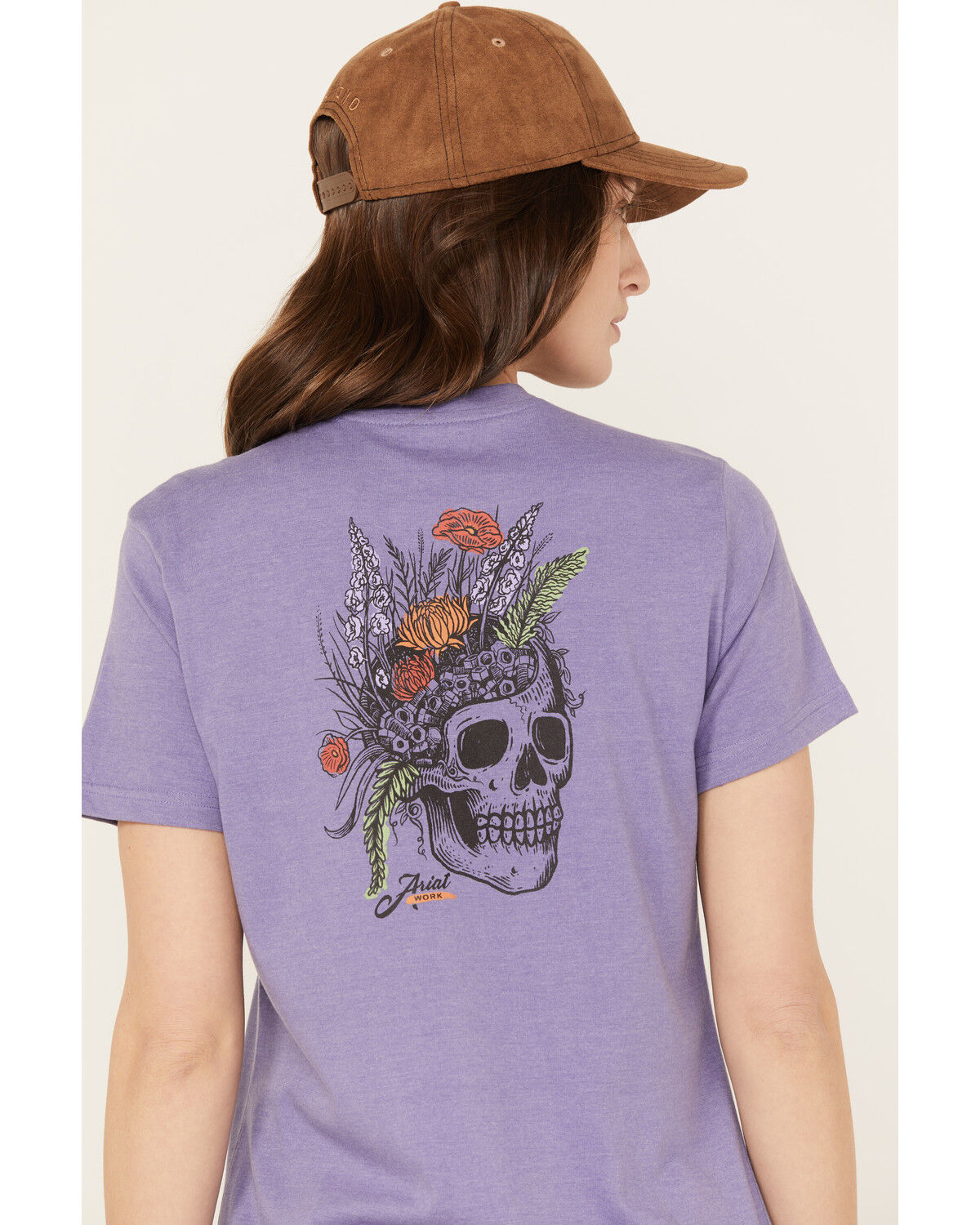 Image #4 - Ariat Women's Rebar Short Sleeve Work Tee, Lavender, hi-res