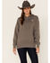 Image #1 - Ariat Women's Boot Barn Exclusive Logo Hoodie, Charcoal, hi-res