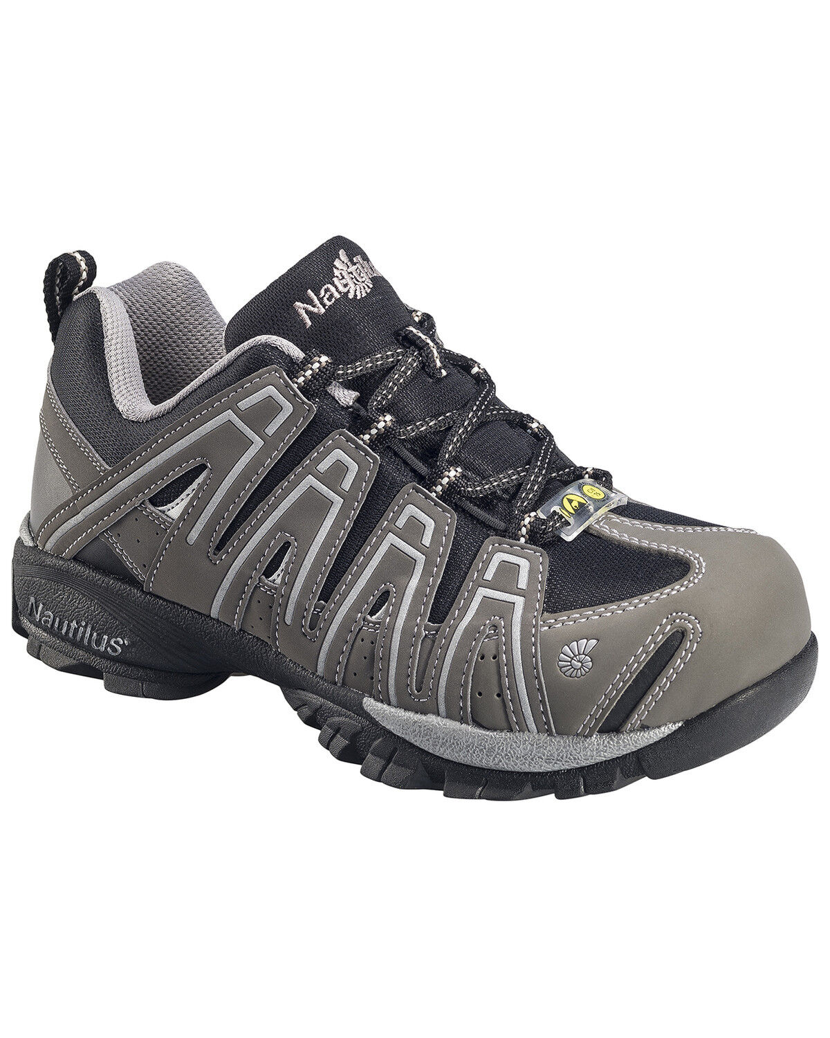 Image #1 - Nautilus Men's Lightweight Athletic Work Shoes - Soft Toe, Grey, hi-res