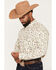 Image #2 - Ariat Men's Luthor Scenic Print Long Sleeve Button-Down Western Shirt, Cream, hi-res