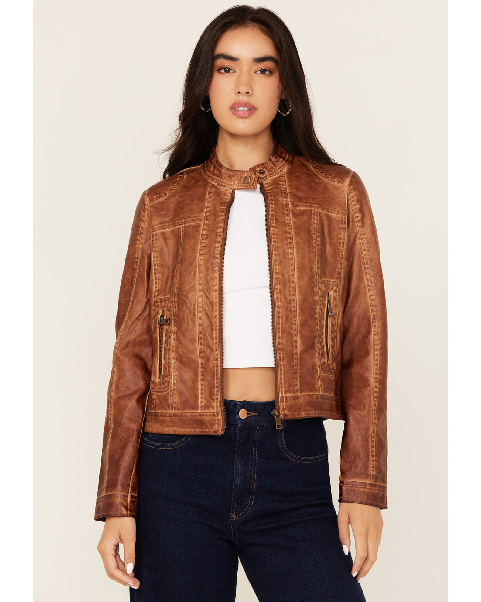 26 International Women s Faux Leather Jacket Sheplers