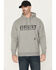 Image #1 - Ariat Men's Rebar Workman Drive Hooded Sweatshirt - Tall, Grey, hi-res