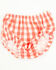 Image #4 - Angel Dear infant Girls' Strawberry Gingham Sleeveless Snap Dress And Diaper Set - 2 Piece, Red, hi-res