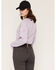 Image #4 - Ariat Women's FR Air Crew Long Sleeve Work Tee, Heather Purple, hi-res