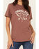 Image #3 - Wrangler Women's Longhorn Short Sleeve Graphic Tee, Brown, hi-res