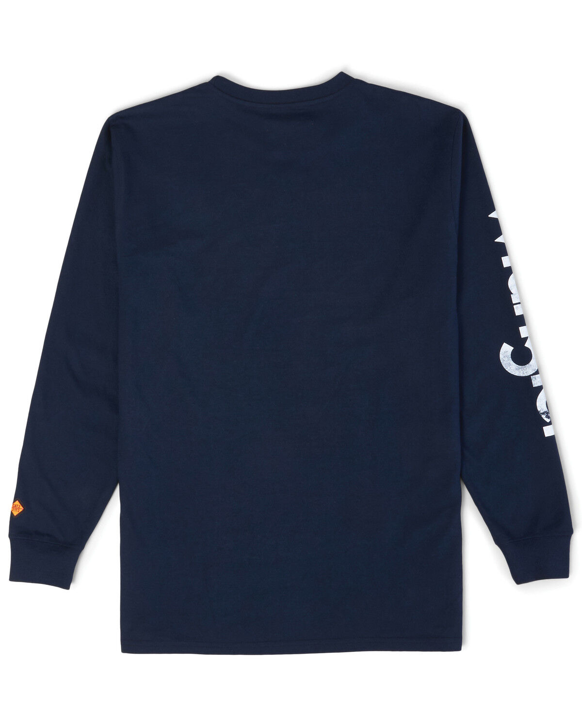 Image #2 - Wrangler FR Men's Logo Sleeve Graphic Long Sleeve Work Shirt, Navy, hi-res