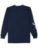 Image #2 - Wrangler FR Men's Logo Sleeve Graphic Long Sleeve Work Shirt, Navy, hi-res