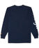 Image #2 - Wrangler FR Men's Logo Sleeve Graphic Long Sleeve Work Shirt , Navy, hi-res