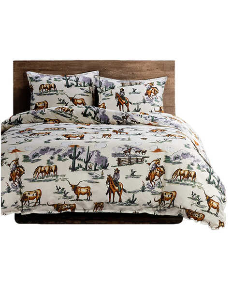 Image #2 - HiEnd Accents 3pc Ranch Life Reversible Comforter Bedding Set - Super Queen , Multi, hi-res