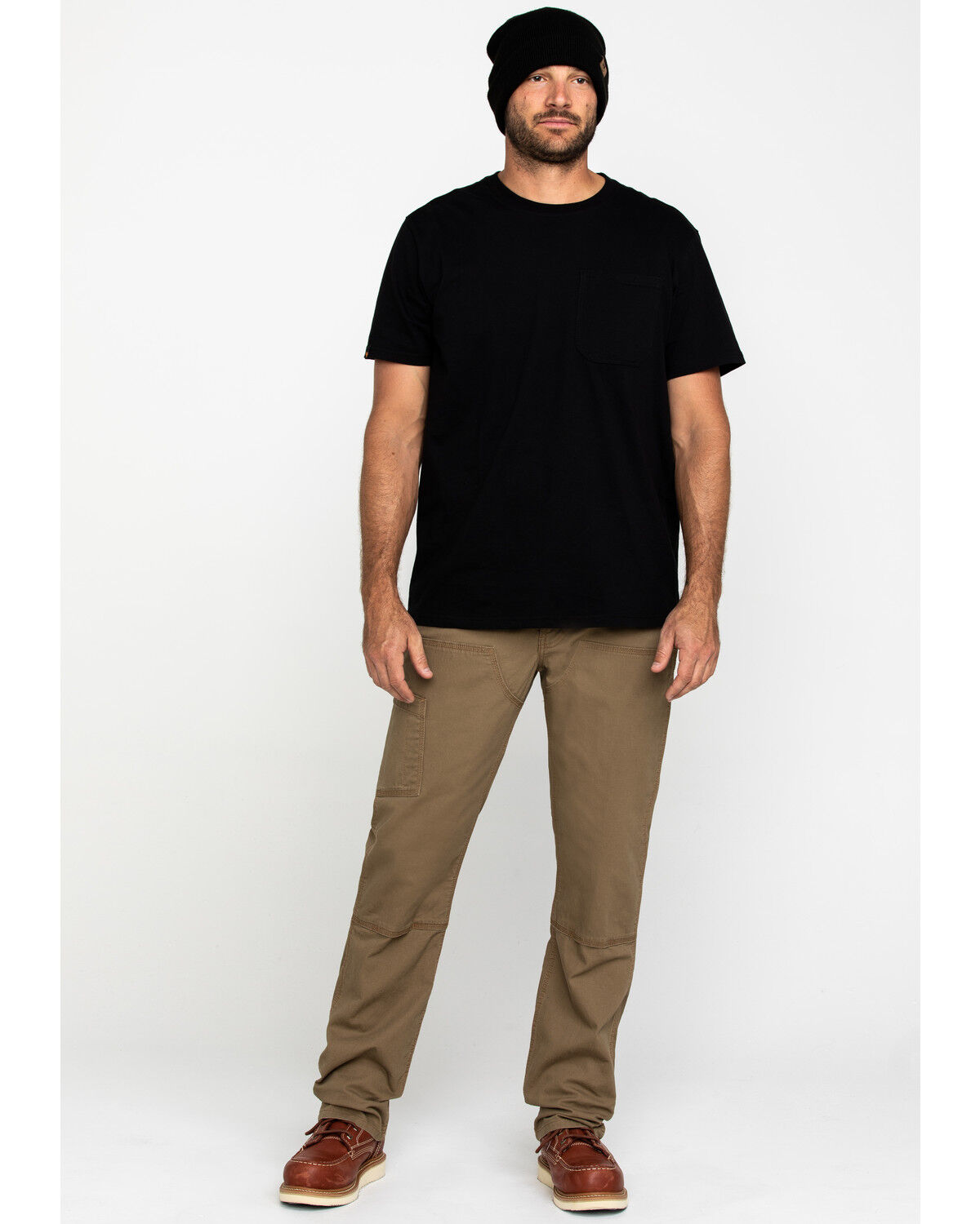 Image #6 - Ariat Men's Khaki Rebar M4 Made Tough Durastretch Double Front Straight Work Pants, Beige/khaki, hi-res