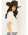 Image #2 - Idyllwind Women's Songwriter Short Sleeve Snap Sateen Western Shirt, Cream, hi-res