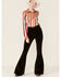 Image #2 - Ranch Dress'n Women's Serape Stripe Long Sleeve Button Down Western Shirt, Tan, hi-res