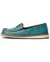 Ariat Women's Brushed Floral Emboss Casual Slip-On Cruiser - Moc Toe , Blue, hi-res