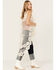 En Creme Floral Crochet High-Low Vest, Cream, hi-res