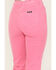 Image #4 - Rolla's Women's Mid Rise Thin Wale Corduroy Stretch Straight Jeans, Pink, hi-res