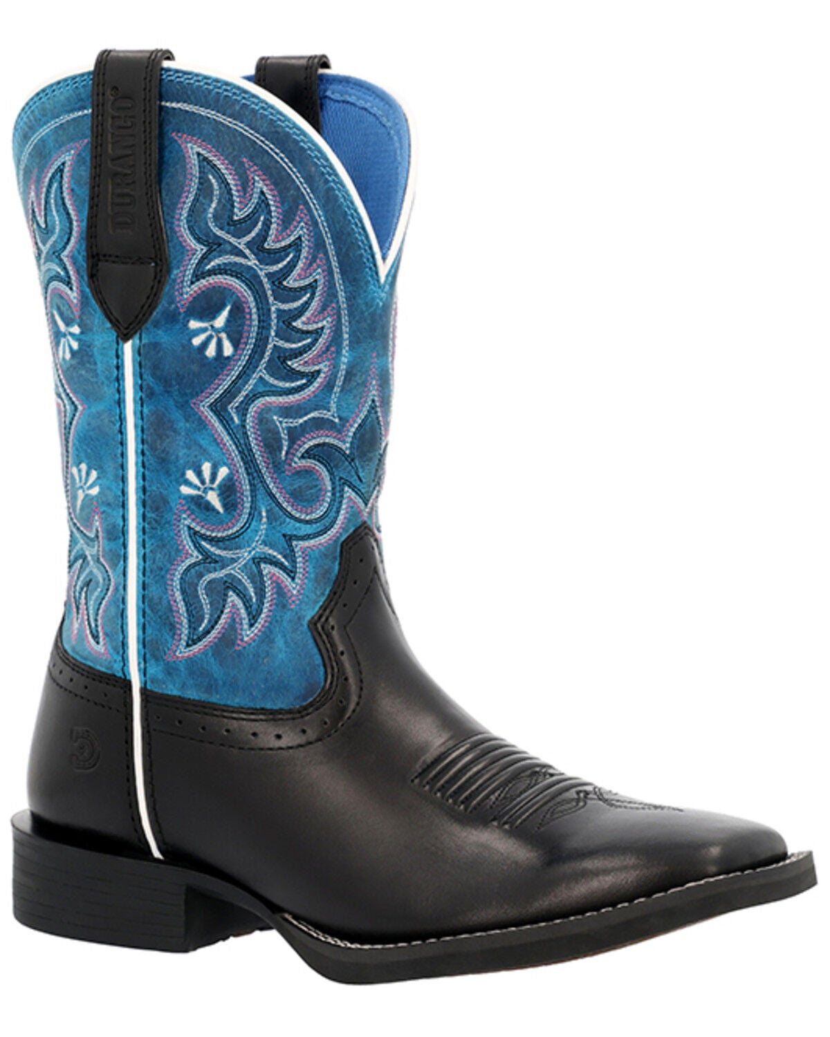 Durango Women's Westward Performance Western Boots - Broad Square Toe, Blue, hi-res