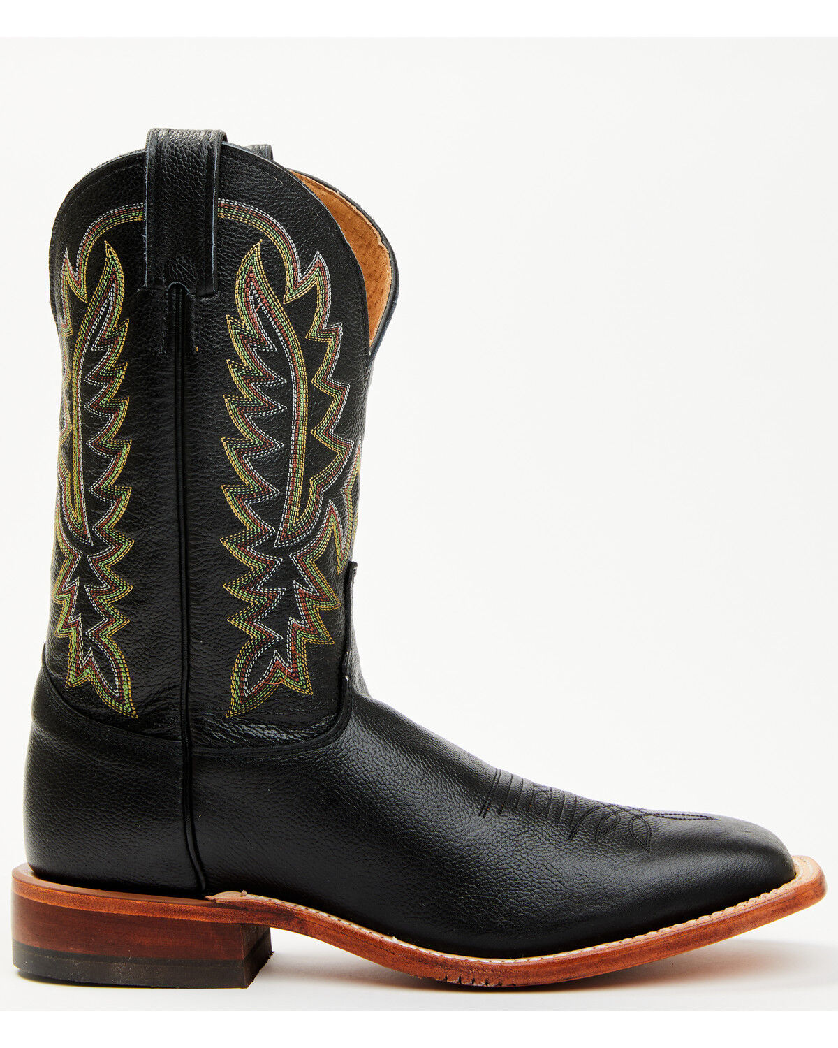 Image #2 - Justin Men's Poston Western Boots - Broad Square Toe, Black, hi-res