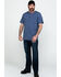 Image #6 - Hawx Men's Pocket Henley Short Sleeve Work T-Shirt , Heather Blue, hi-res