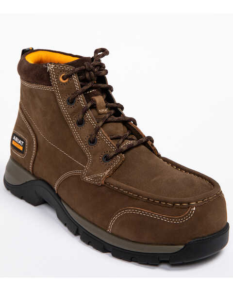 Image #1 - Ariat Men's Edge LTE Chukka Boots - Composite Toe , Dark Brown, hi-res