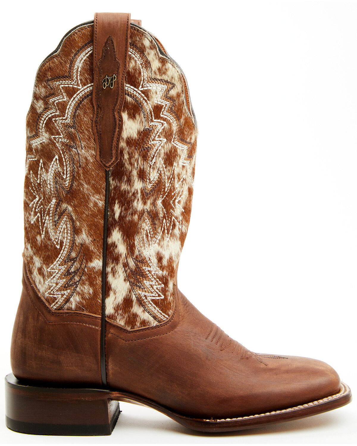 Image #2 - Dan Post Women's Clarabelle Western Boots - Broad Square Toe, Brown, hi-res