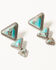 Image #2 - Idyllwind Women's Parker Turquoise Earrings, Silver, hi-res