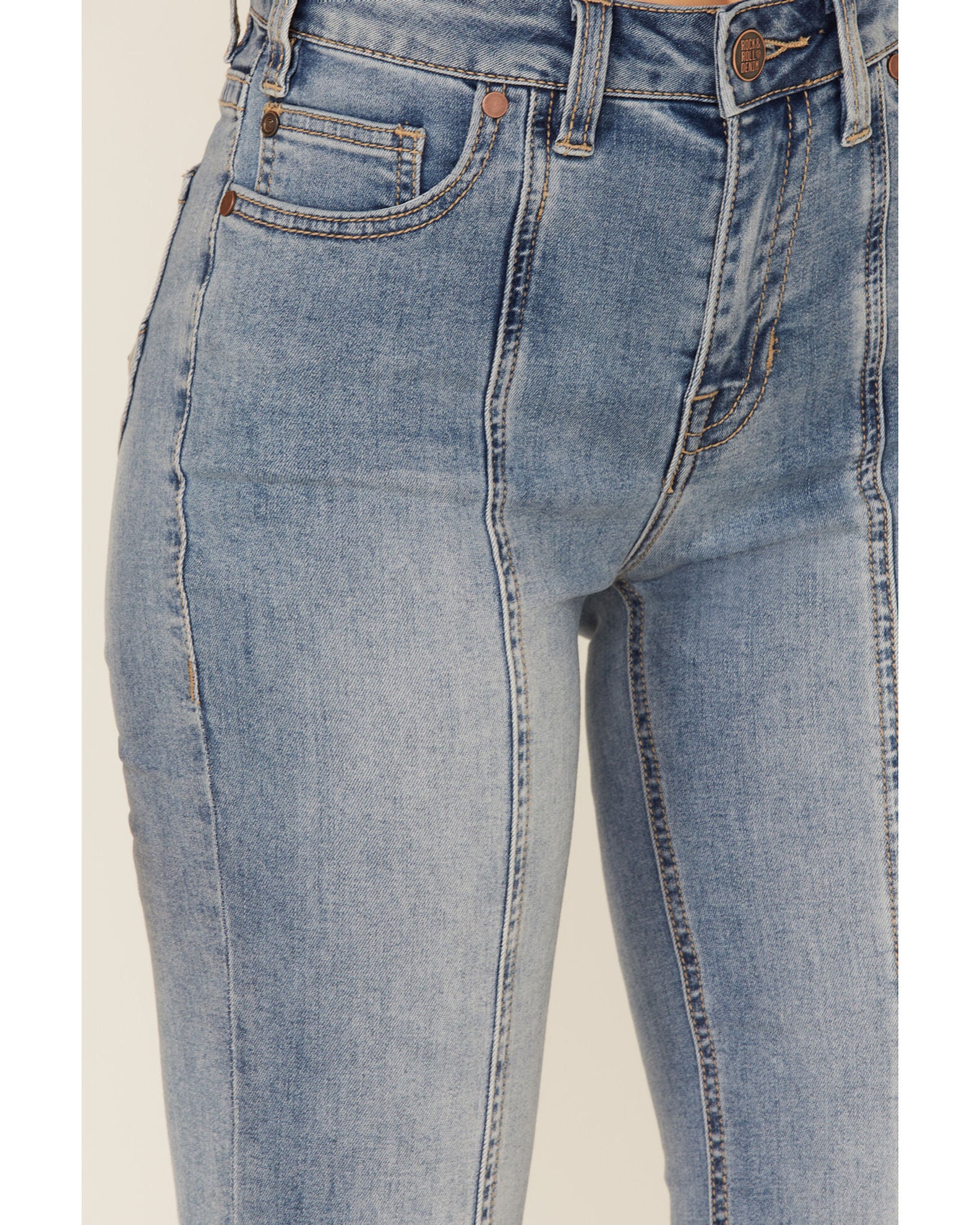 Product Name: Rock & Roll Denim Women's Slit Front Trouser Jeans