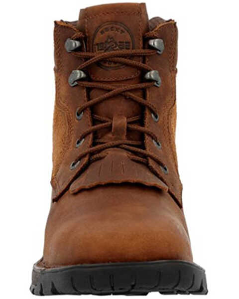 Rocky Men's Legacy 32 Lace-Up Waterproof Soft Work Boots - Broad Square Toe , Brown, hi-res