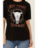 Image #3 - Idyllwind Women's Not Today Cowboy Boyfriend Fit Short Sleeve Graphic Tee, Black, hi-res